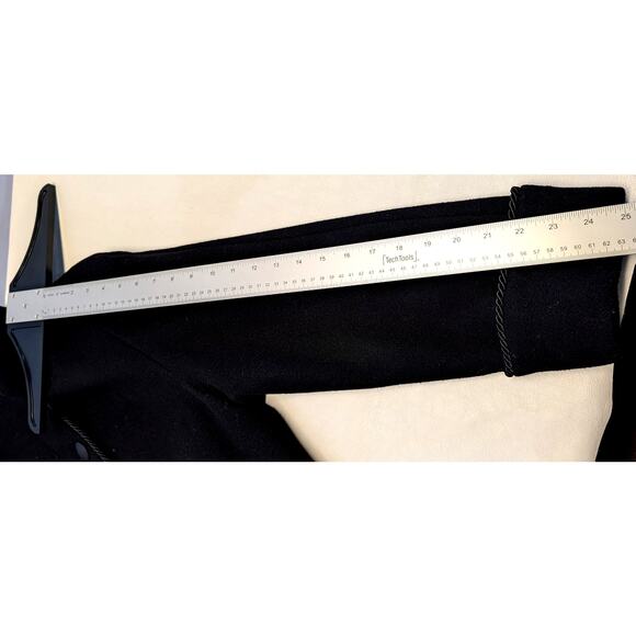 Vintage Jad Coat 14 Petite Black Wool Over Opera Dress Evening Formal Long USA - Picture 9 of 14